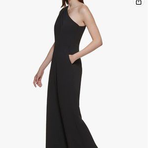 Calvin Klein Elegant One Shoulder Jumpsuit, Size 14